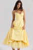 Luce - Satin Tulle Midi Dress